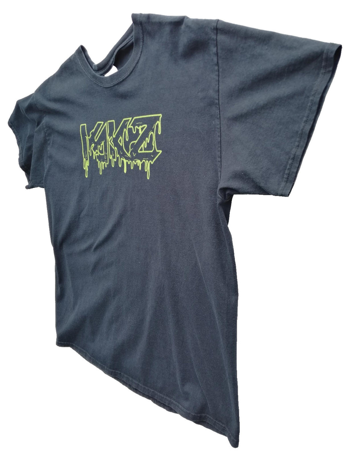 Gildan Black Graffiti Font Graphic Print T-Shirt Men's Size XL Black Crew Neck 100% Cotton