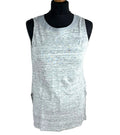 100% Pure Gray Catherine Malandrino Grey Sleeveless Vest 100% Linen Women's UK Size XS