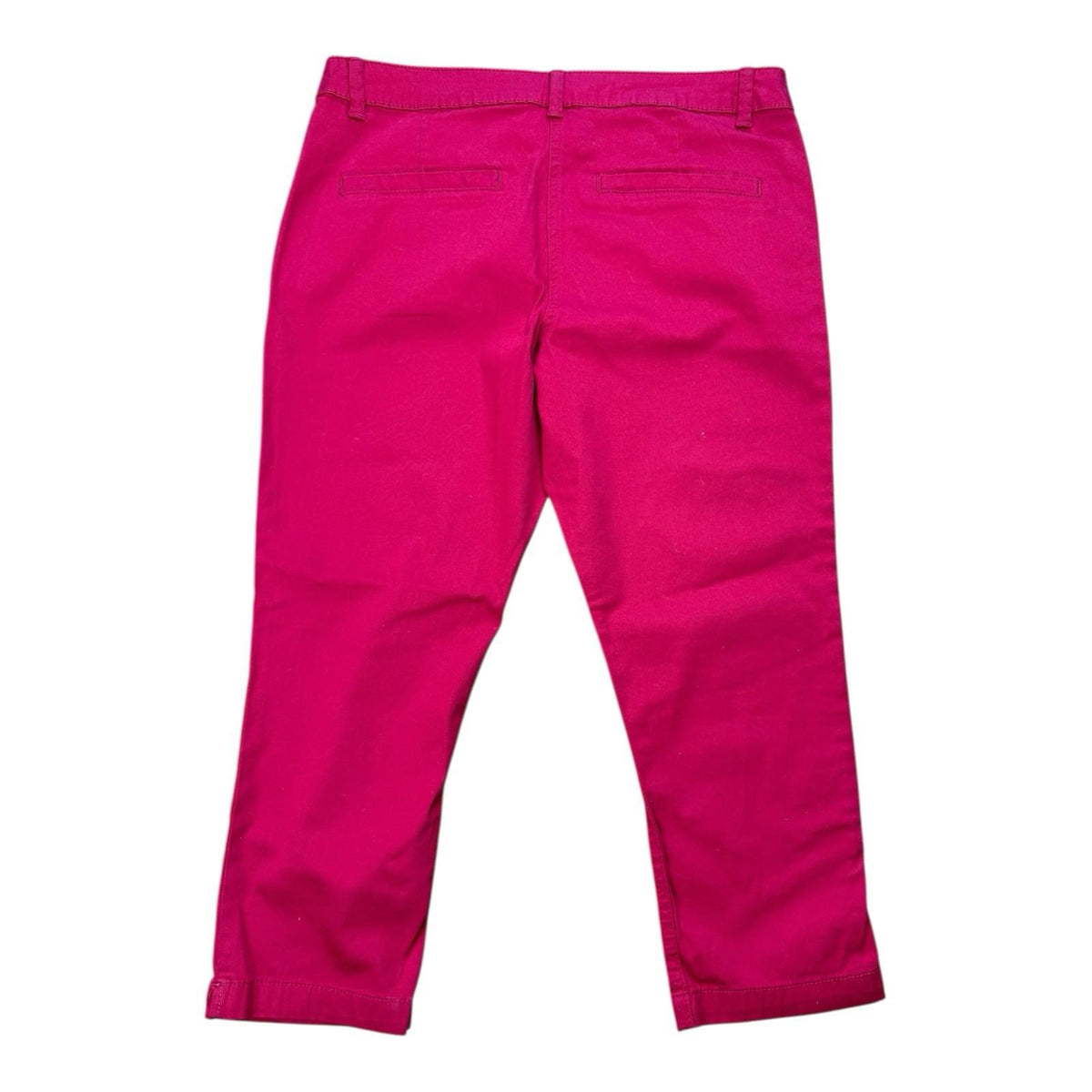 George Red George Bright Red Skinny Jeans Cropped Button Accent Women's UK Size 12