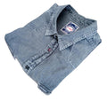 Cedar Wood State Denim Shirt Grey Long Sleeve 100% Cotton UK Men's Size XL