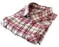 Jacamo Men's Shirt UK Size XL Red White Check Graphic Print Snap Buttons Pockets
