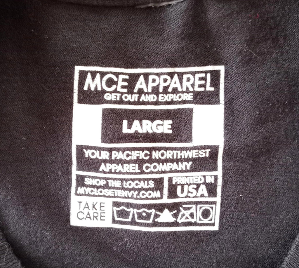 MCE Apparel Black Body By Brisket T-Shirt Men's UK Size L Black Crew Neck BBQ Sauce Graphic Print