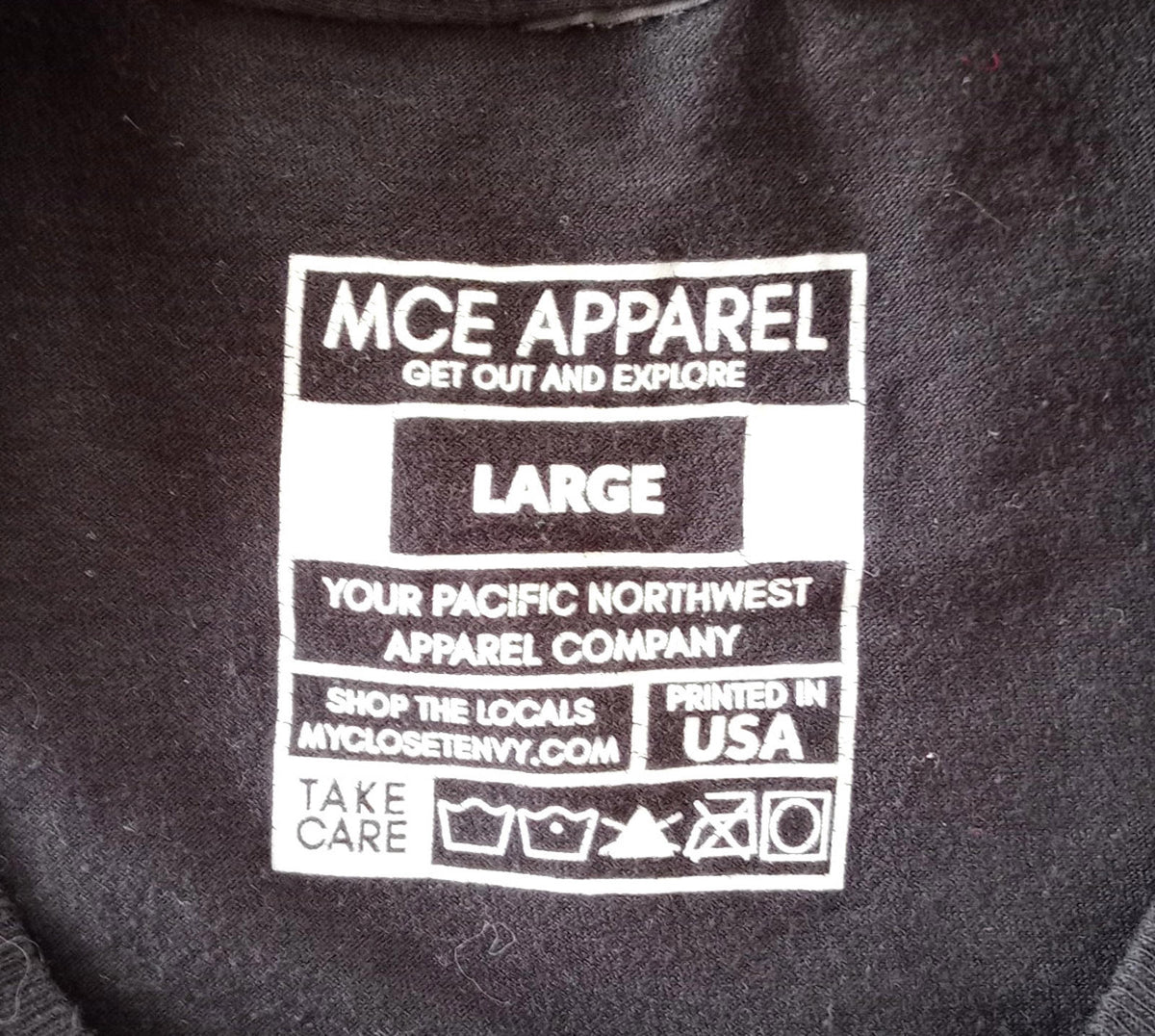 MCE Apparel Black Body By Brisket T-Shirt Men's UK Size L Black Crew Neck BBQ Sauce Graphic Print