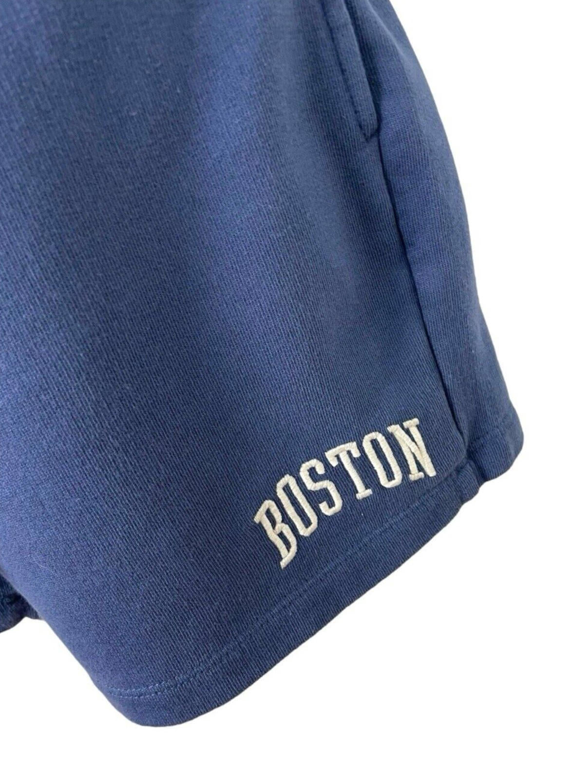Pull&Bear Pacific Republic Blue Track Shorts Drawstring Women's UK Size XS