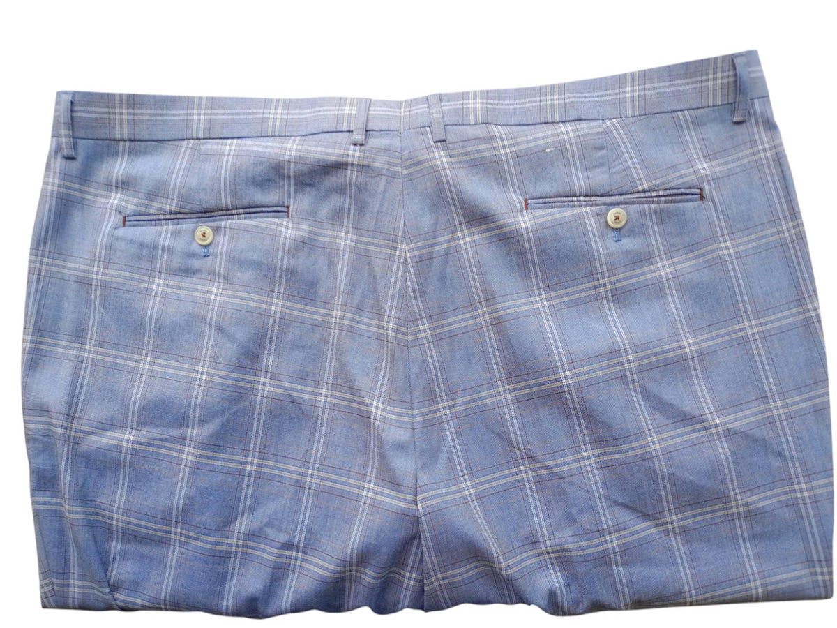 House Of Cavani Trousers Men's UK Size W46 L30 Check Tartan Pants Formal