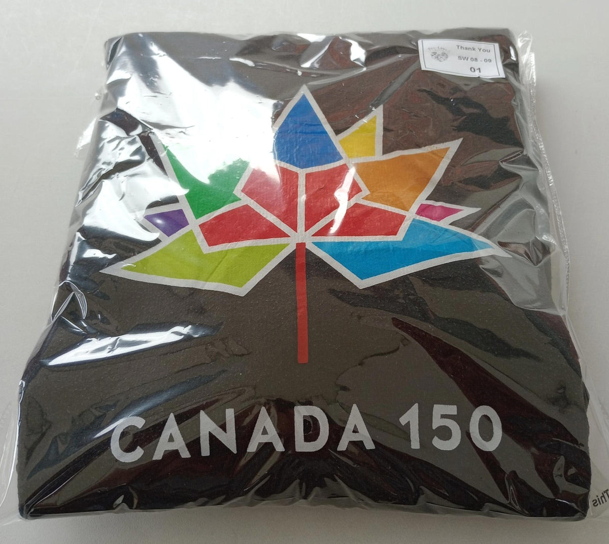 Black 150th Canada Celebration Hoodie Men's UK Size S Black Jersey Hooded Pockets