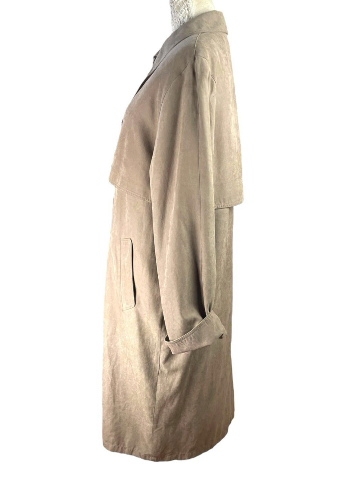 Berkertex Brown Vintage Soft Shell Trench Coat Women's UK Size 14