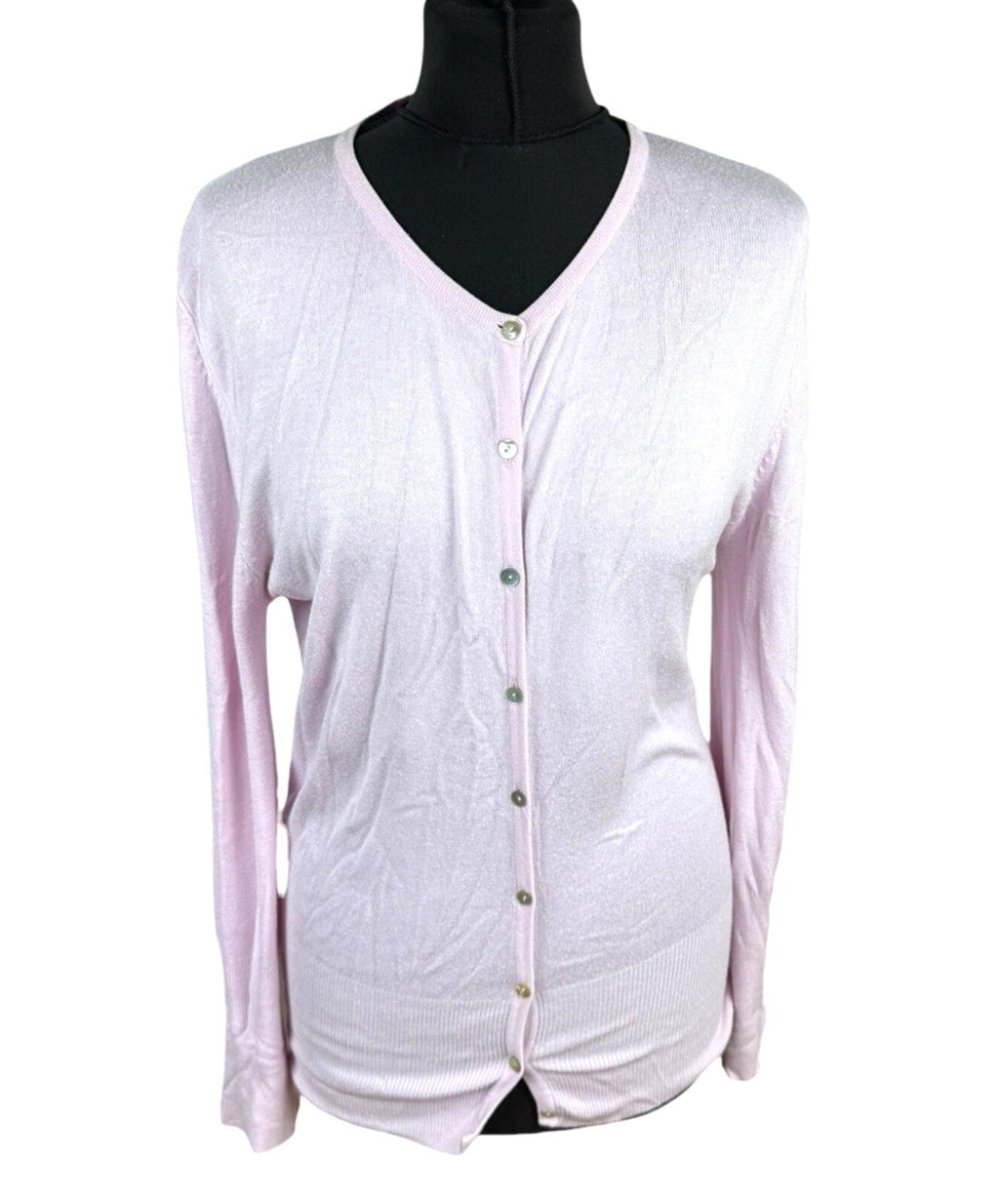 New Look Thin Cardigan Women's UK Size 8 Button Up Long Sleeve Pink
