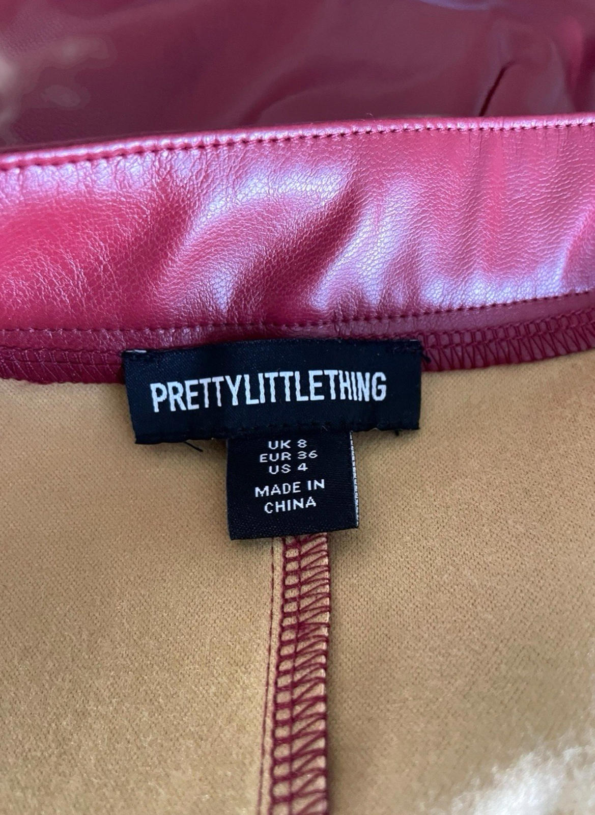 Pretty Little Thing Zip Front Playsuit Women's UK Size 8 Sleeveless High Neck