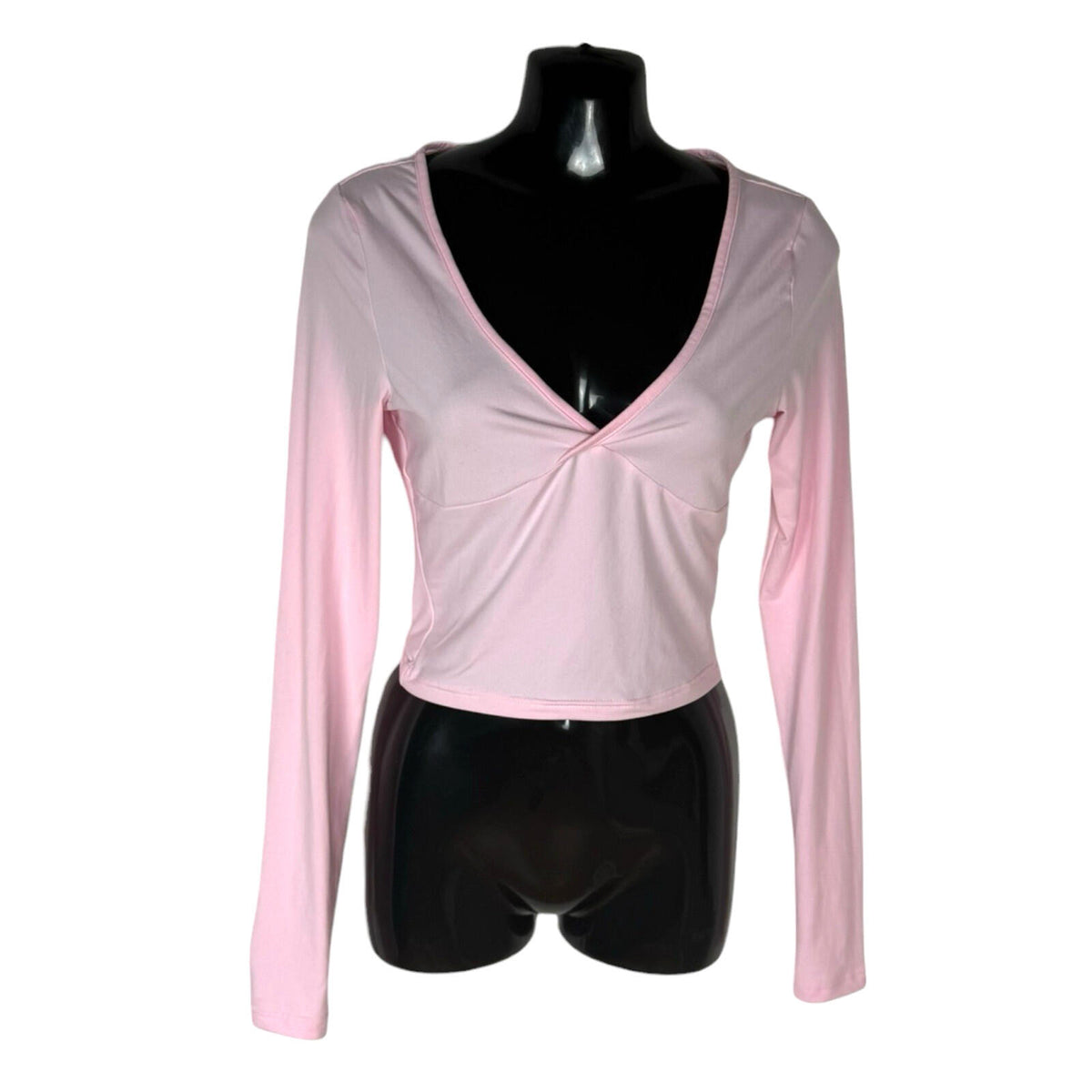 Pink Co Ord Set Women's UK Size XS High Waist Flared Trouser & Crop Top Set