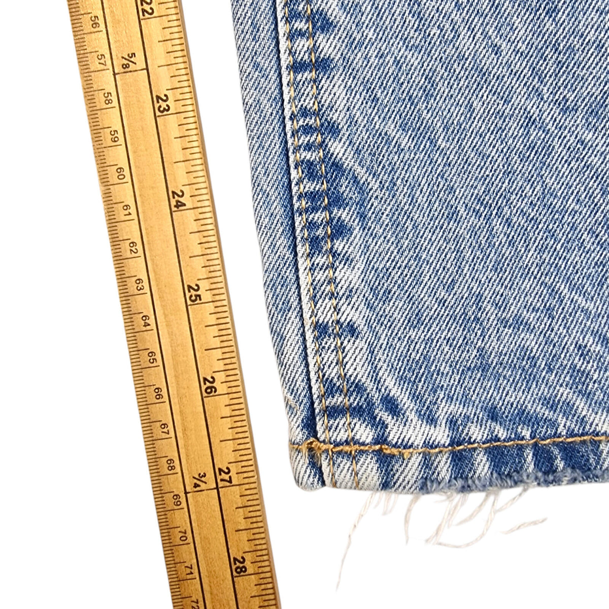 stradivarius Blue Stradivarius Jeans Women's UK Size 8 Straight Fit High Waisted Light Blue Denim