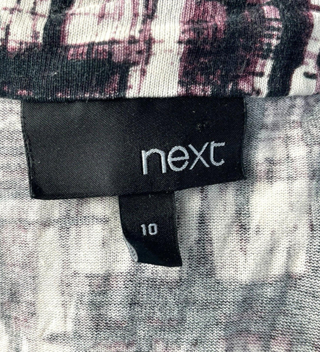 Next Black Purple T-shirt Top Flattering Women's UK Size 10