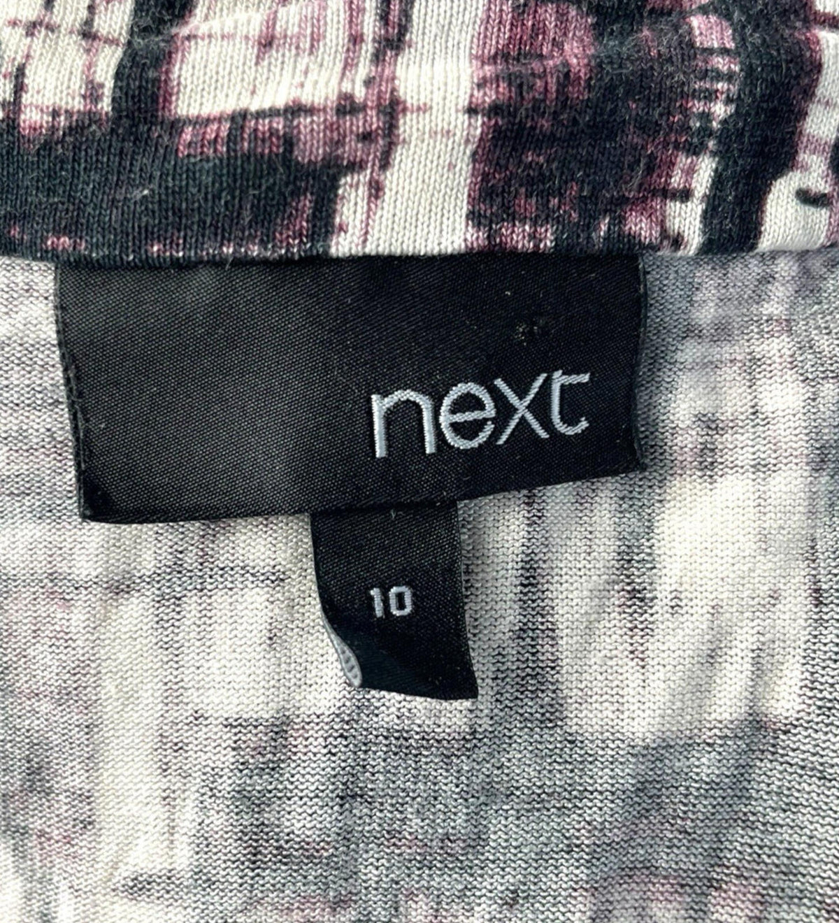 Next Black Purple T-shirt Top Flattering Women's UK Size 10
