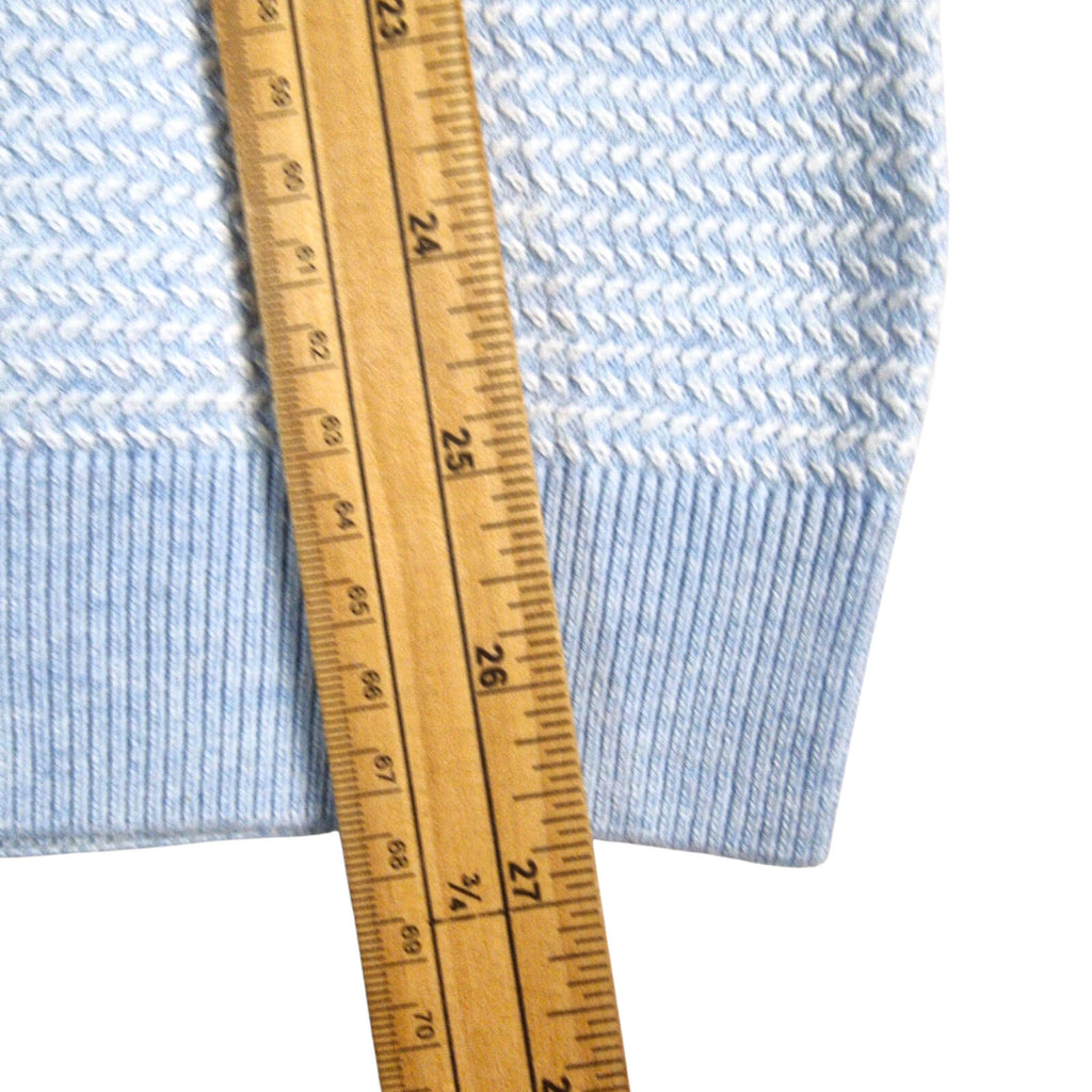 Next LightBlue Next Knit Polo Shirt Men's UK Size S Textured Sky Blue Short Sleeve 100% Cotton