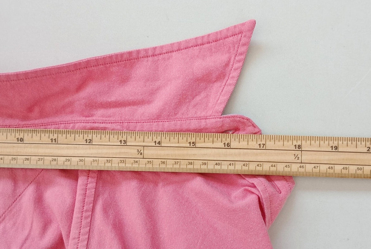 Tommy Hilfiger Shirt Men's UK Size S Pink Long Sleeve Pockets 100% Cotton