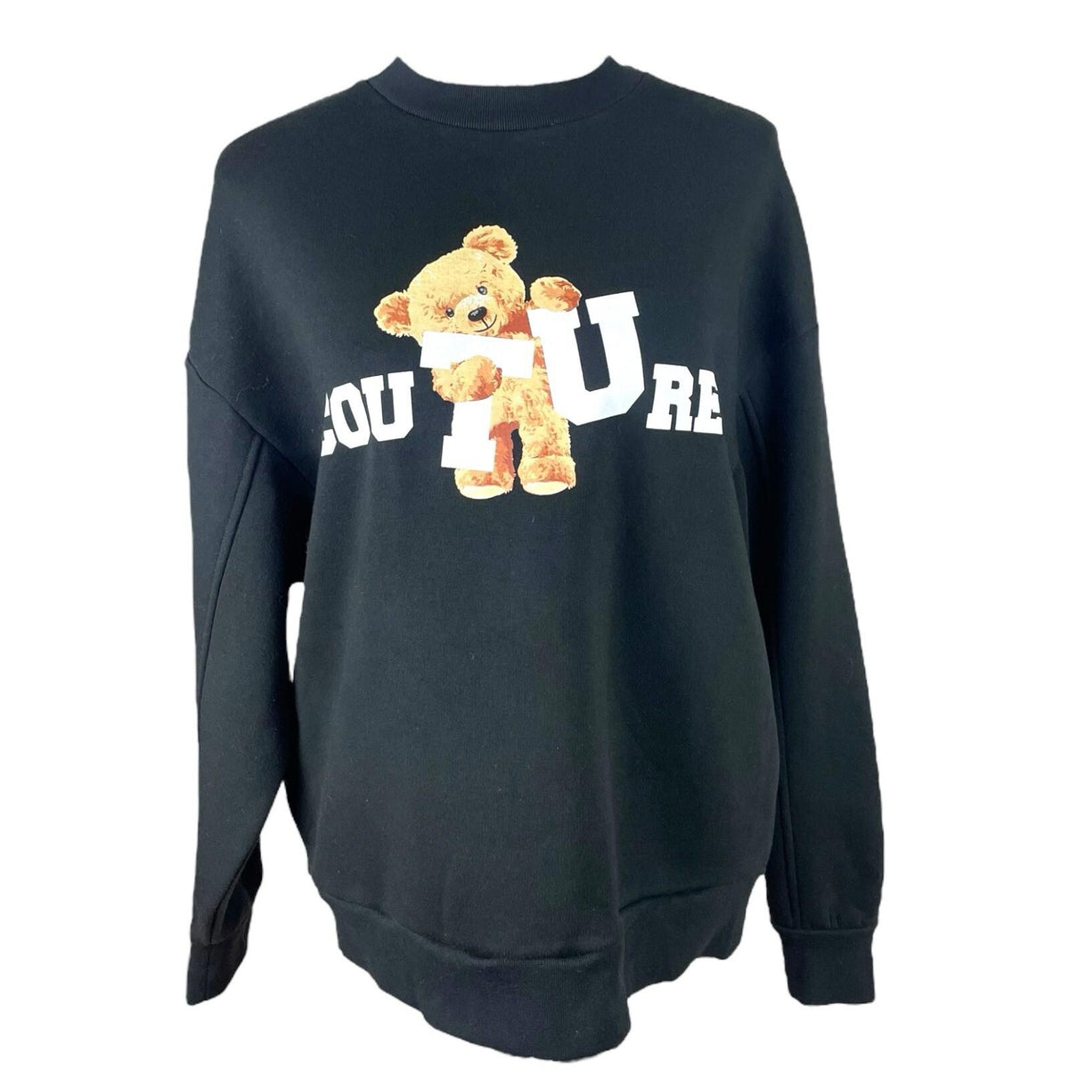 The Couture Club Jumper Sweater Black Fleece Lined Oversized Women’s UK Size 6