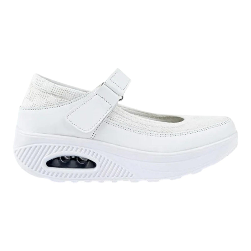 Git Up White Nurse Shoes Adjustable Strap Women's UK Size 9.5