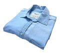 Denim Co Shirt Women's UK Size 8 Blue Long Sleeve Pocket Summer Button Front