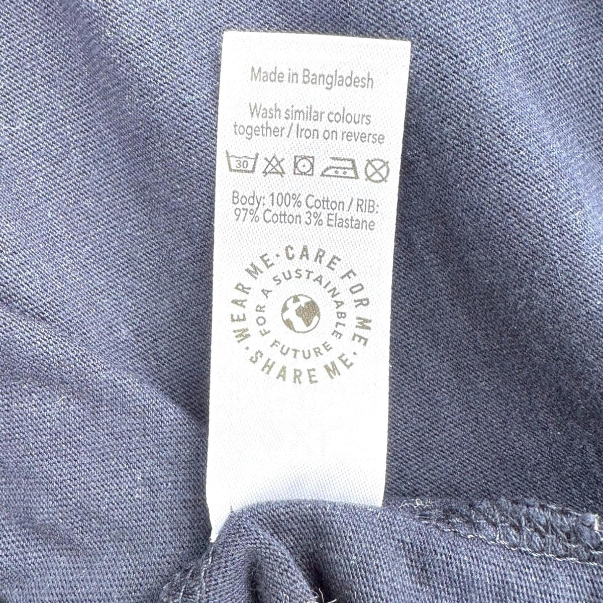 George T-Shirt Men's UK Size 2XL Navy Blue Short Sleeve Crew Neck 100% Cotton