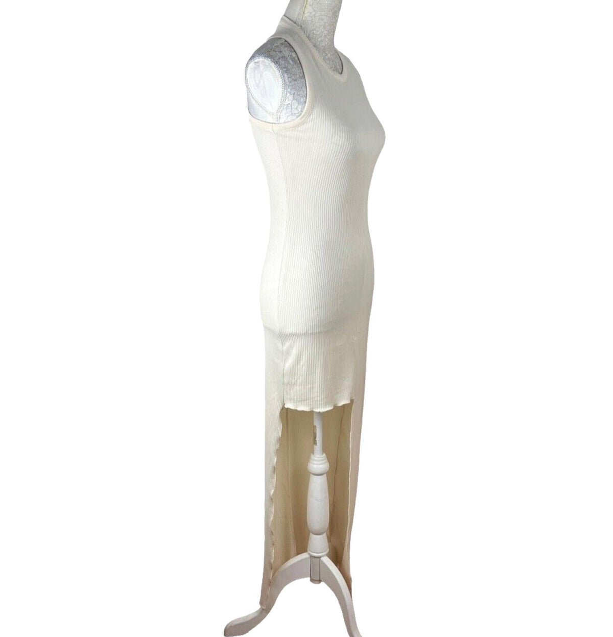 Pretty Little Thing Dress Stretch Ribbed Bodycon Women's UK Size 8