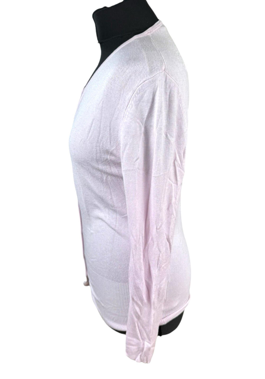 New Look Thin Cardigan Women's UK Size 8 Button Up Long Sleeve Pink