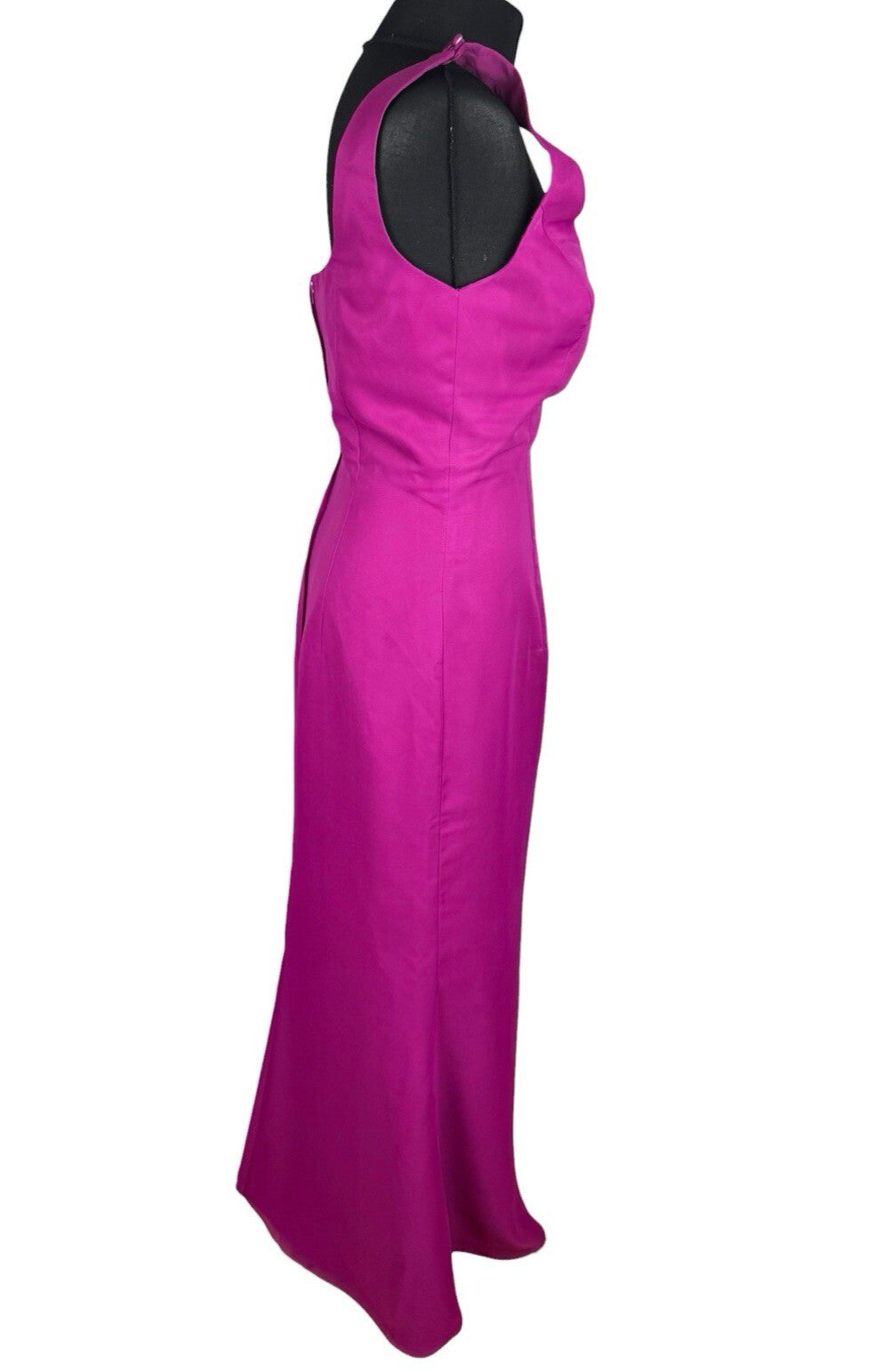 Special Day Womens Fuchsia Pink Embroidered Beaded Bridesmaid Maxi Dress Gown 12