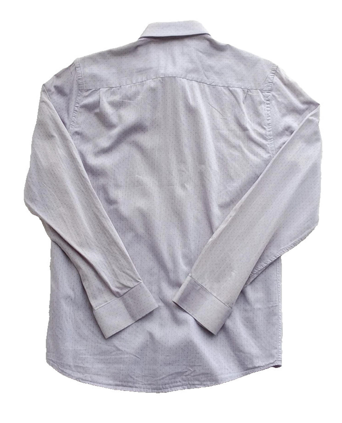 River Island Shirt Beige Long Sleeve 100% Cotton Men's UK Size M Geometric