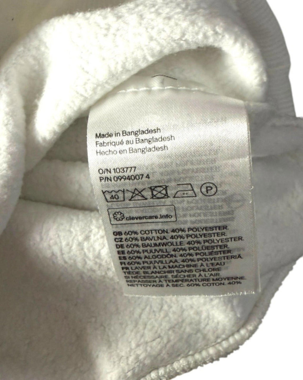 Divided White Jumper Jersey Oversized Sweater Crew Neck Women's UK Size 2XS XXS