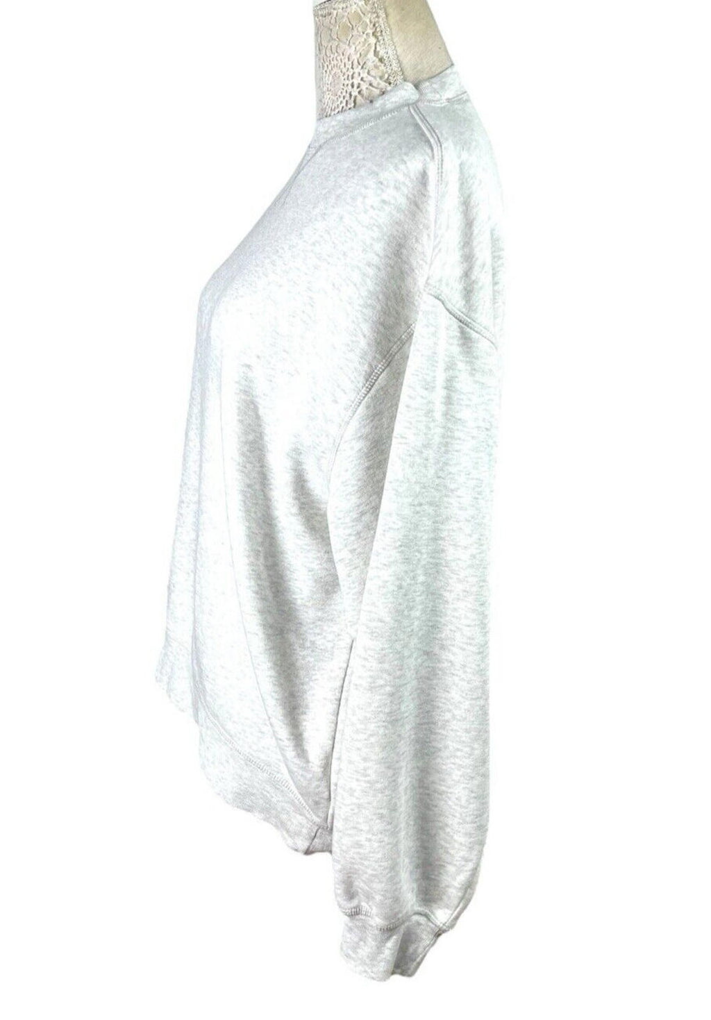 Divided Light Grey Oversized Sweater Crew Neck Fleece Lined Women's UK Size XXS