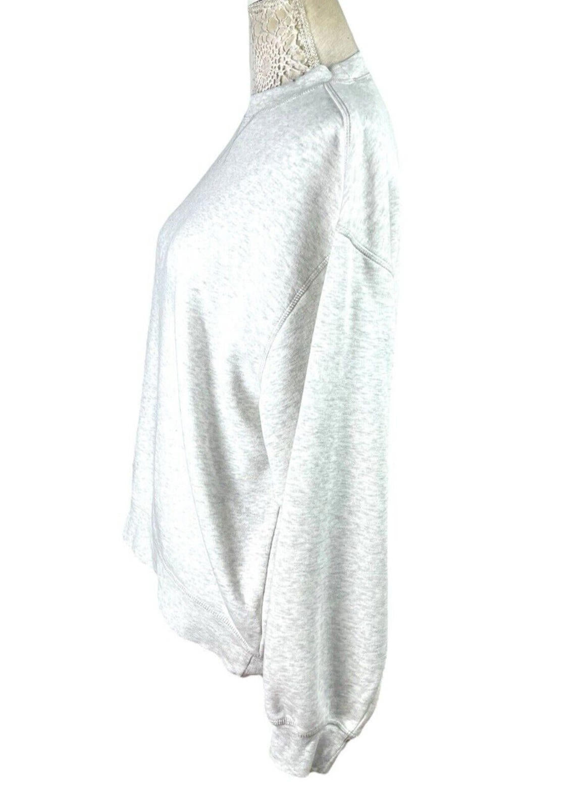 Divided Light Grey Oversized Sweater Crew Neck Fleece Lined Women's UK Size XXS
