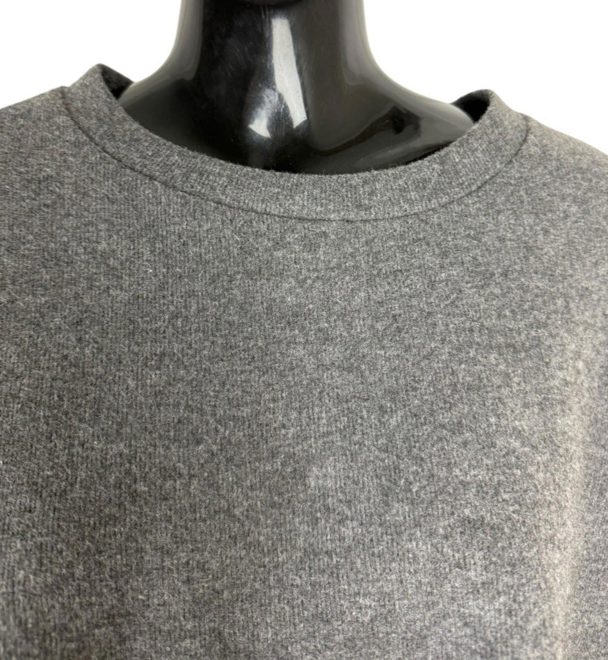 Zara Grey Crew Neck Sweater Soft Touch Cropped Women's UK Size XS
