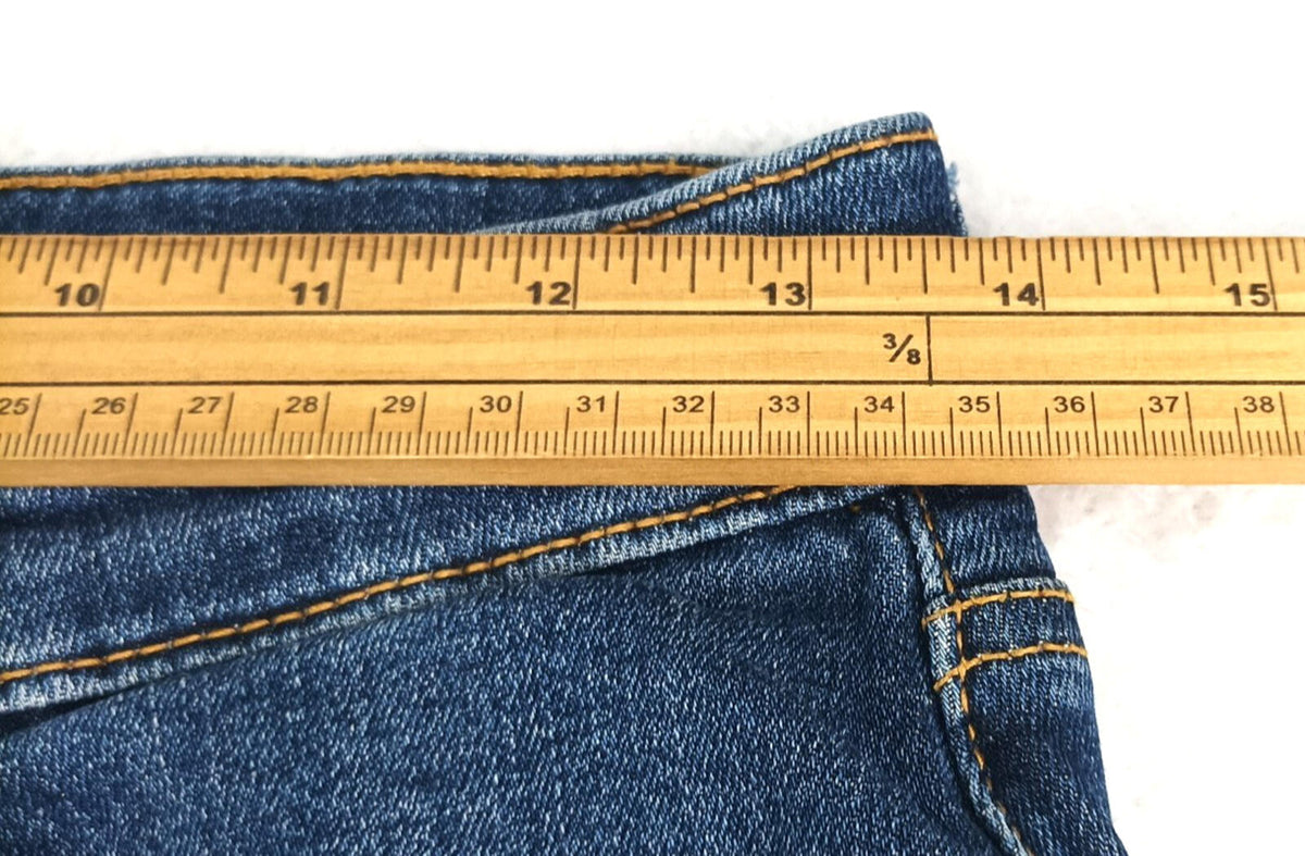 Easy Navy Easy Jeans Men's UK Size W28 L29 Blue 5 Pocket Cotton Rich Denim Zip Front