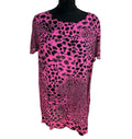 Next Pink Next Chiffon Top Sheer Leopard Print Pink Lightweight Women's UK Size 14
