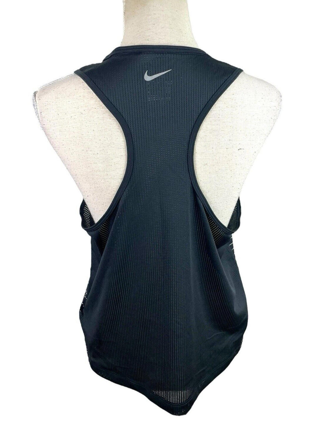 Vest Black Nike Dri Fit Black Activewear Gym Vest Women's UK Size L