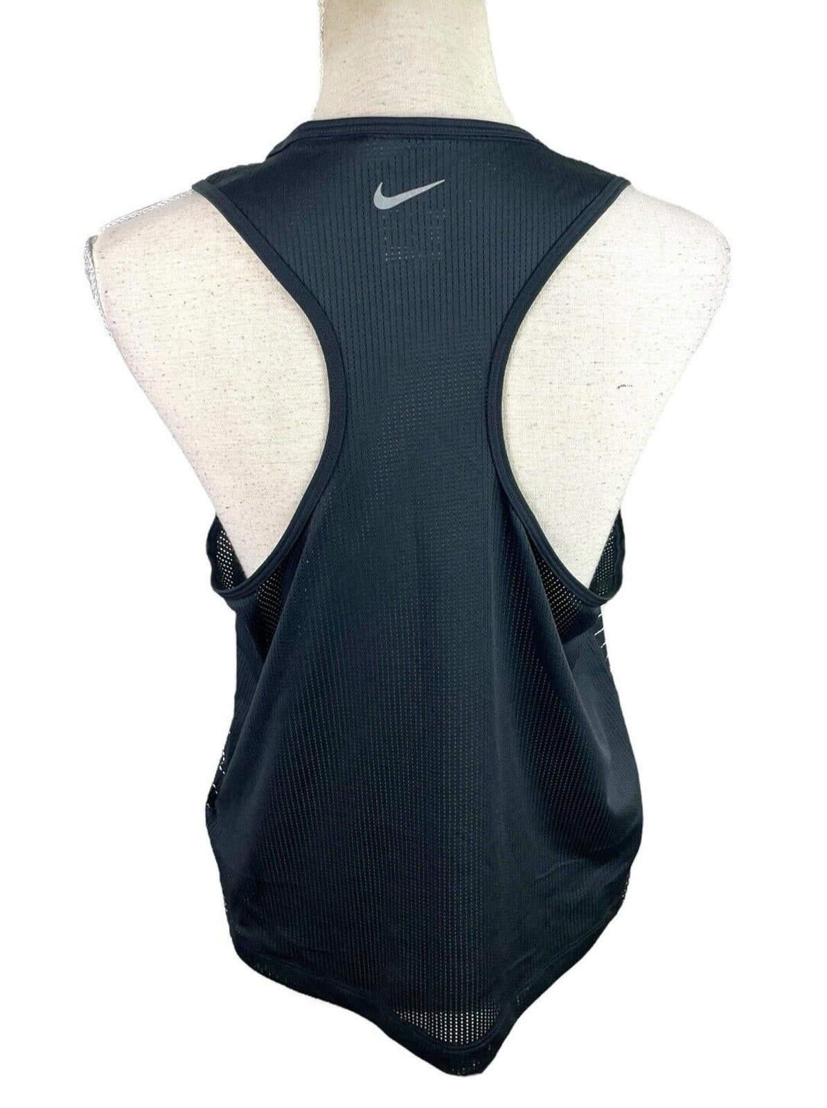 Vest Black Nike Dri Fit Black Activewear Gym Vest Women's UK Size L