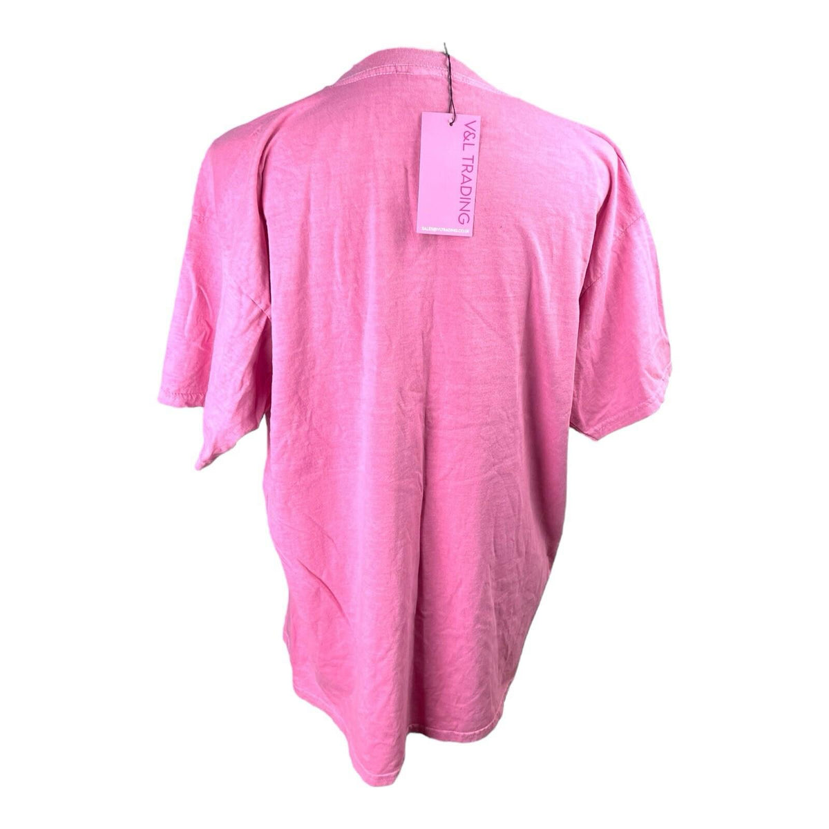 Pink Printed T-Shirt Pretty Girl Era Women's UK Size XL (14-16)
