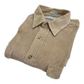 Windbreaker Corduroy Shirt Men's UK Size XL Beige Pockets Long Sleeve