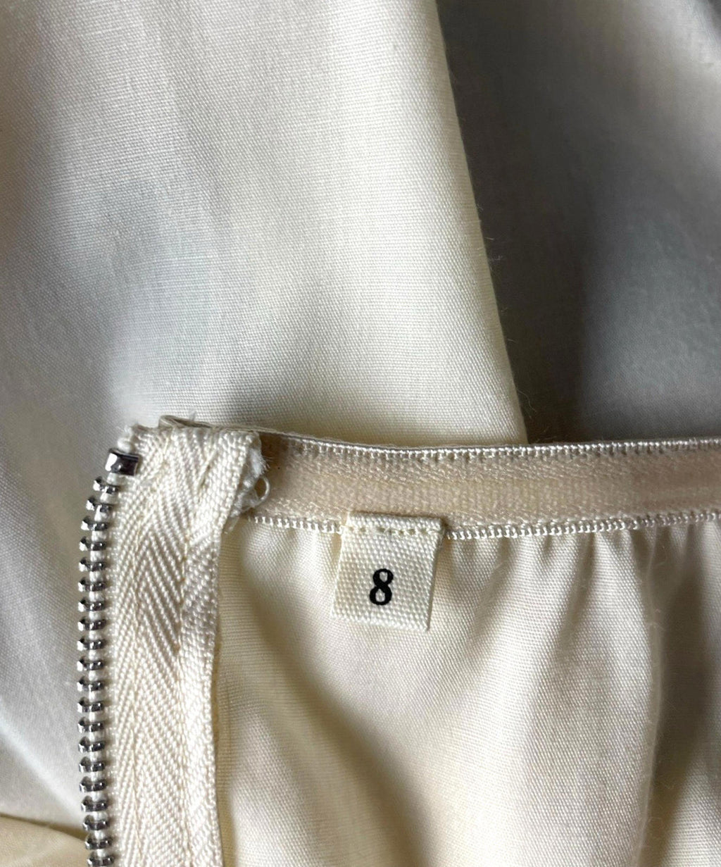 Beige Peplum Tank Top Spaghetti Strap Lace Accent Women's UK Size 8
