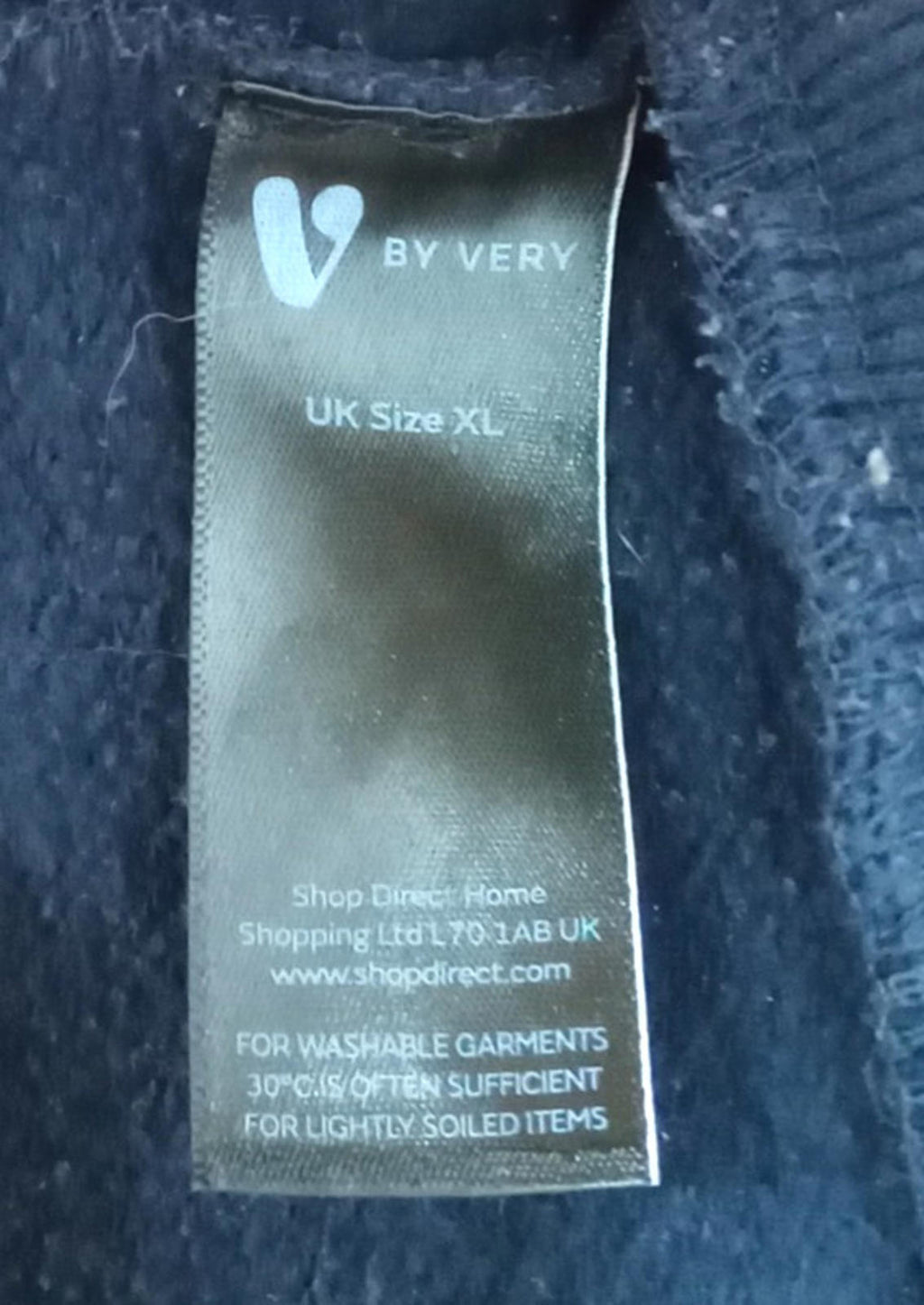 Very Knit Jumper Men's UK Size XL Blue Grey Long Sleeve Crew Neck Easy Care Sweater