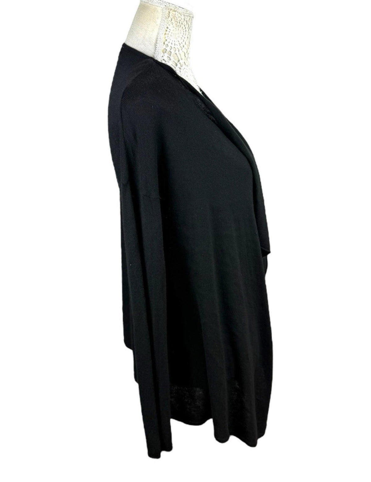 H&M Black Thin Cardigan Open Front Women's UK Size XS
