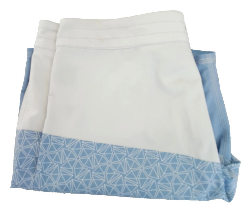 Skylark Swim Shorts Men's UK Size L Beige/Teal Polyester Rich Pockets Drawstring Blue