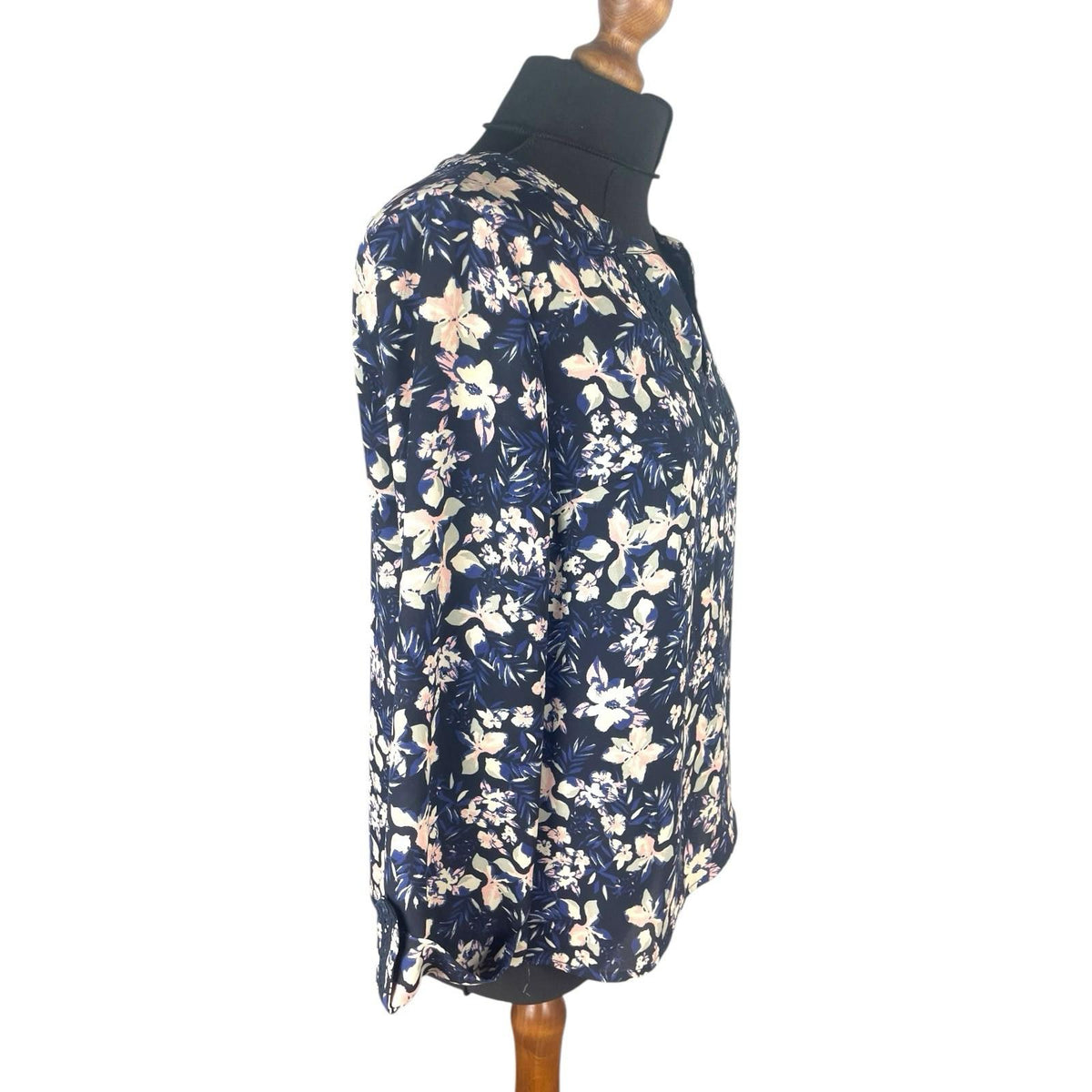 Skies Are Blue Floral Tunic Blouse Long Sleeve Women's UK Size 8