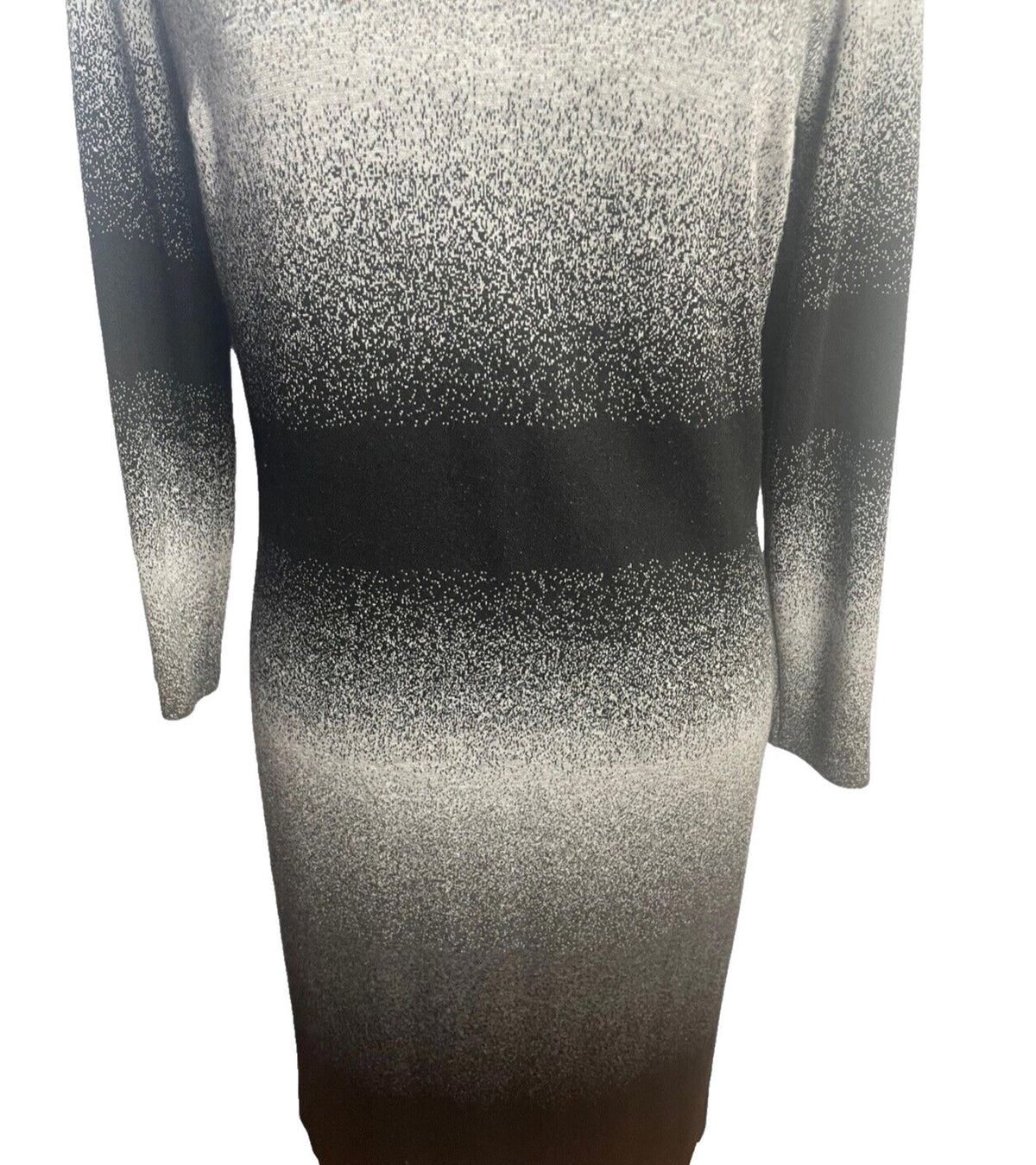 Jumper Dress Grey & Black Long Women's UK Size 8 - 10
