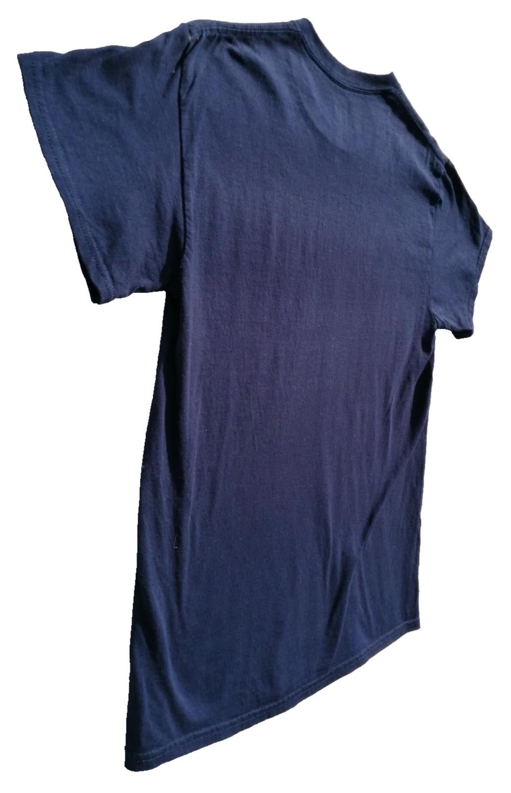 Black Sharks Uni Graphic Print T-Shirt Men's Size S Navy Crew Neck 100% Cotton