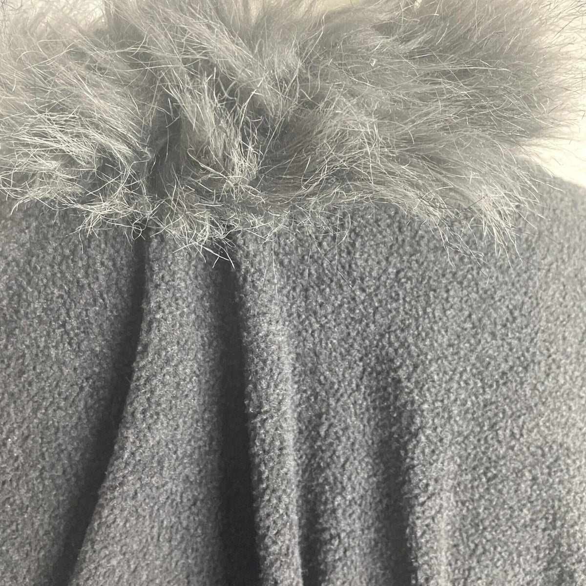 Very Fur Fleece Wrap Shawl Open Shoulder Coat Women's One Size UK 8 - 14 Grey