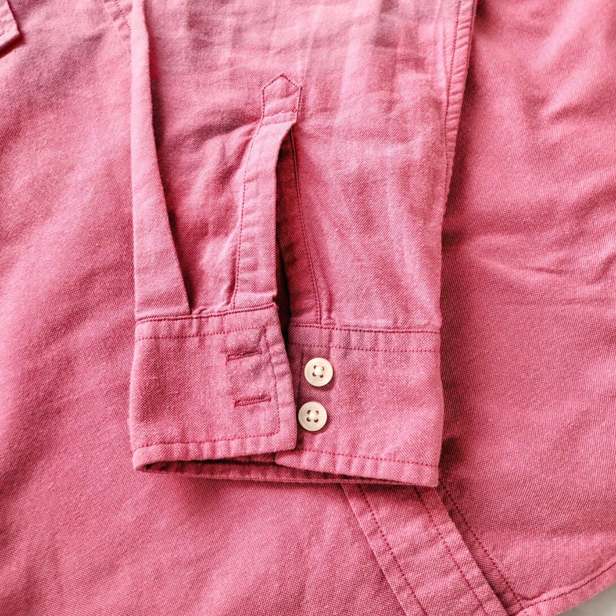 Tommy Hilfiger Shirt Men's UK Size S Pink Long Sleeve Pockets 100% Cotton