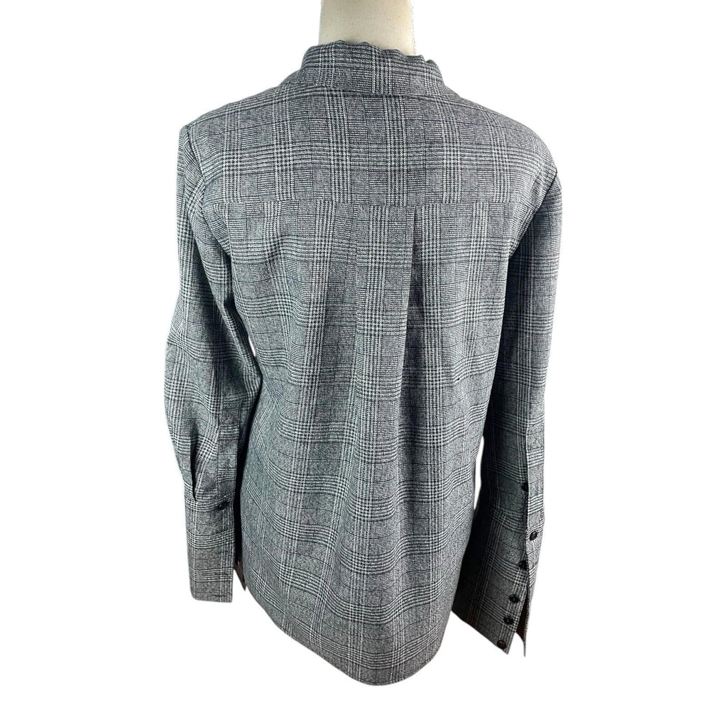 Storm Apparel Gray Storm Apparel Grey Check Shirt Top Women's UK Size S