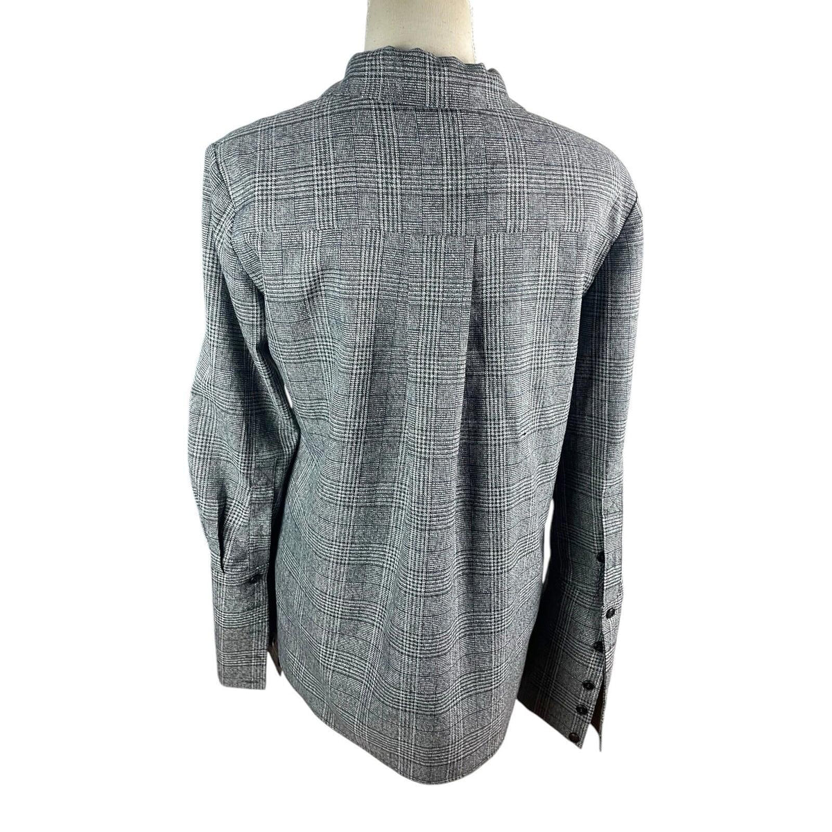 Storm Apparel Gray Storm Apparel Grey Check Shirt Top Women's UK Size S