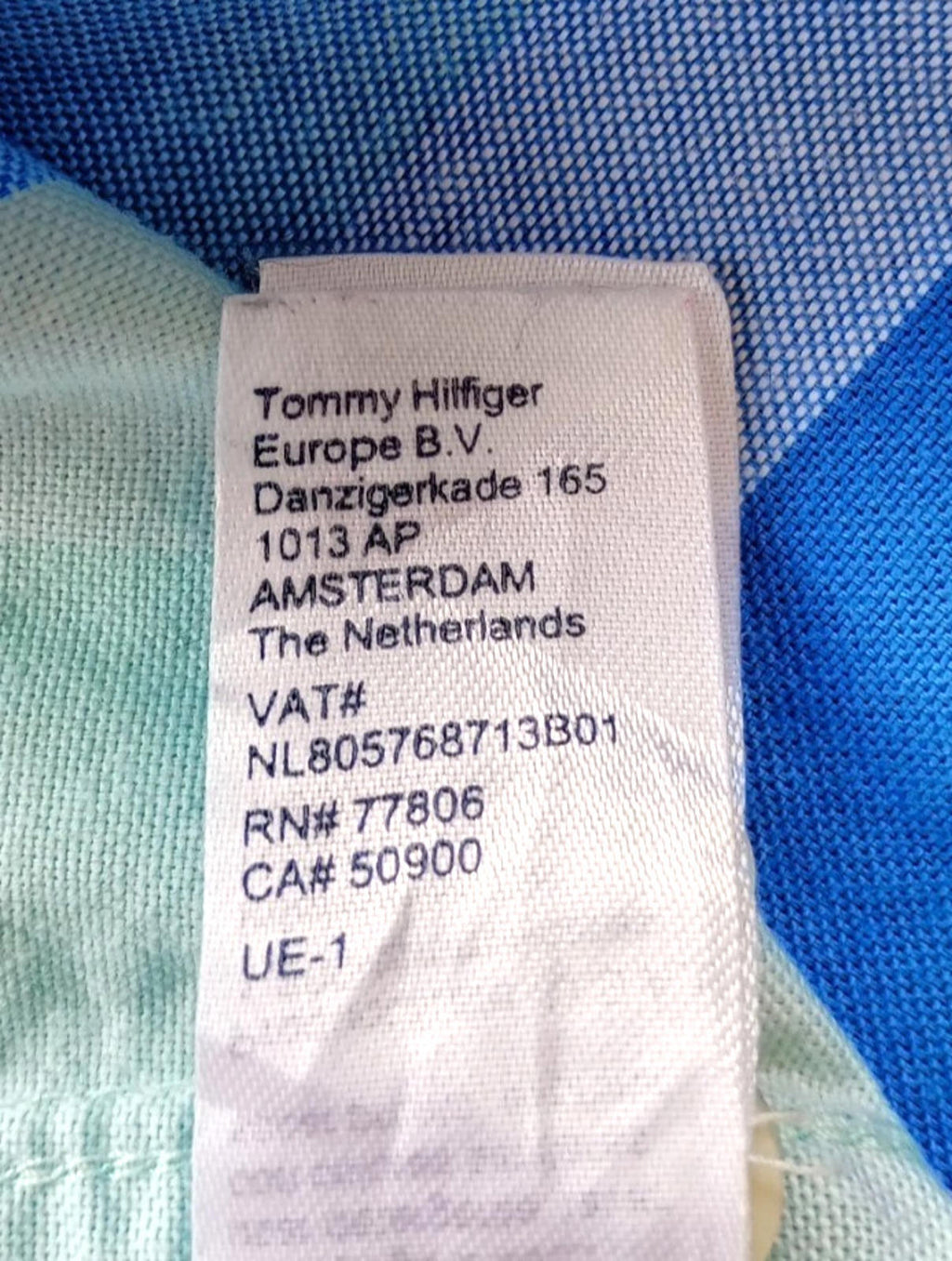 Tommy Hilfiger Button Down Shirt Men's UK Size S Slim Fit Check Short Sleeve