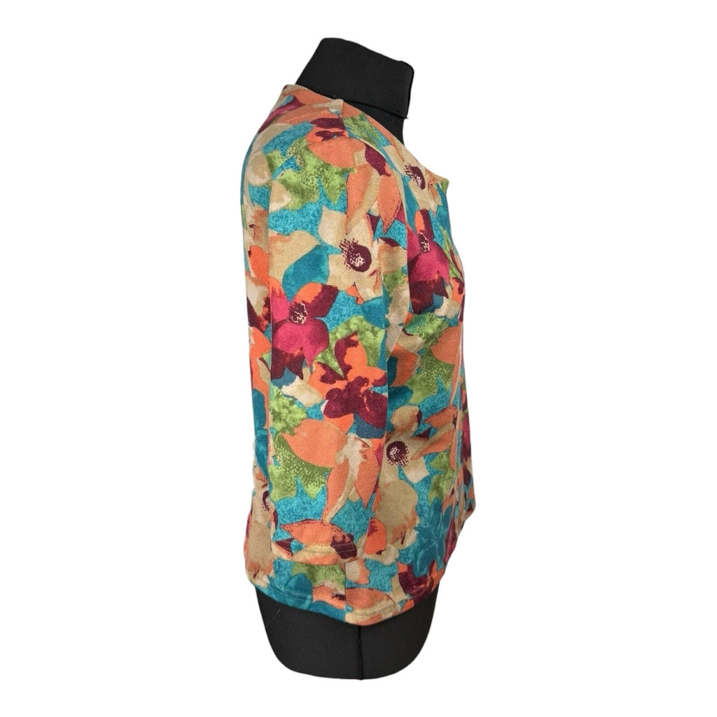 Honer Millburn Multi Honor Millburn Floral Top Women's UK Size 10 3/4 Sleeve Multicolour